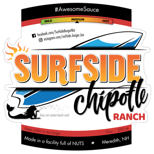 Surfside Sauce Label Designs