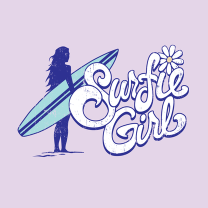 Surfside Surfie Girl Silhouette T-Shirt Graphics