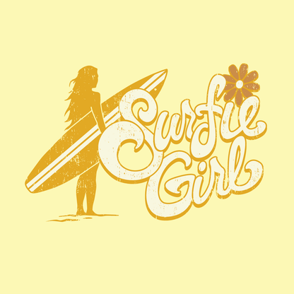 Surfside Surfie Girl Silhouette T-Shirt Graphics