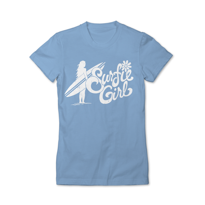 Surfside Surfie Girl Silhouette T-Shirt Graphics