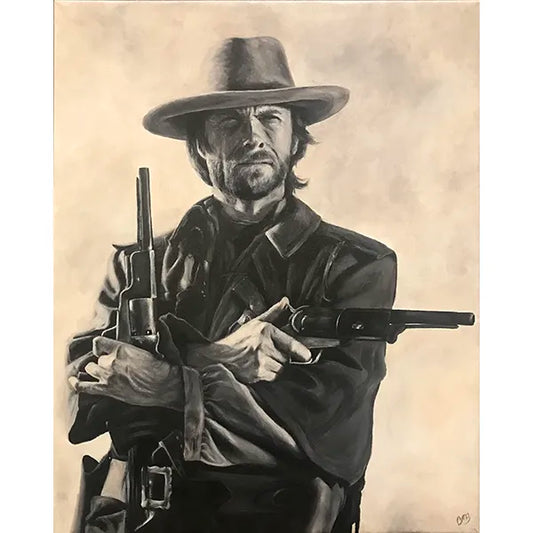 Clint Eastwood Painting 18x24"