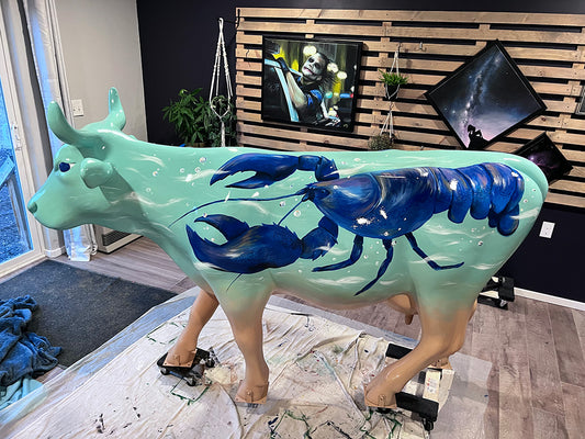 NEVP Cow #6 - Blue Lobster