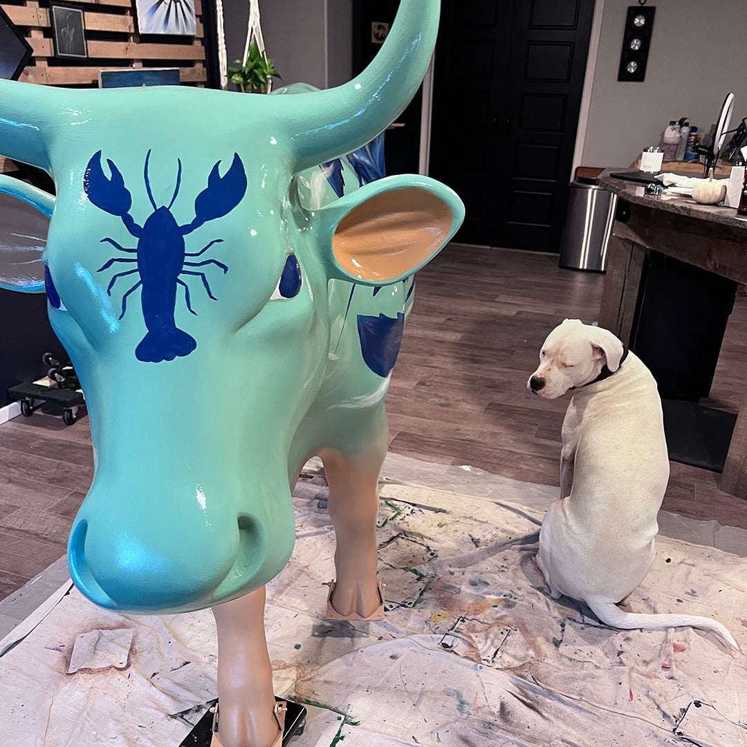 NEVP Cow #6 - Blue Lobster