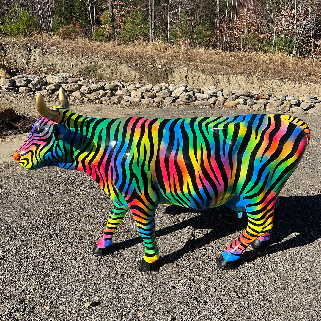 NEVP Cow #8 - Rainbow Zebra