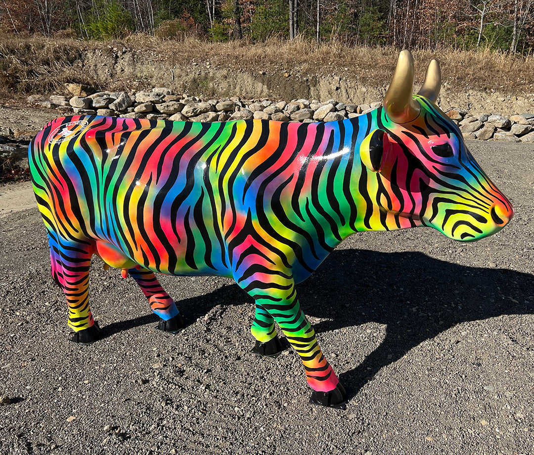 NEVP Cow #8 - Rainbow Zebra