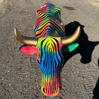 NEVP Cow #8 - Rainbow Zebra