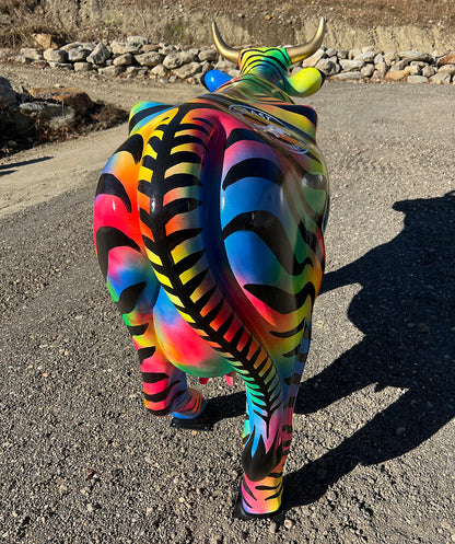 NEVP Cow #8 - Rainbow Zebra