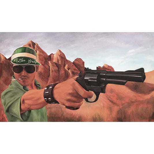 Fear and Loathing Desert Painting 36x21"