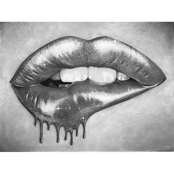 Glitter Lips Paiting 24x20"