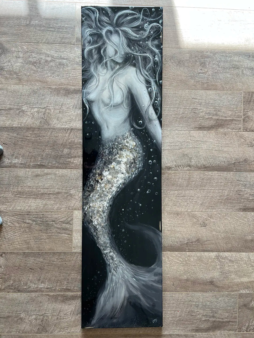 Mica Mermaid - 12x48" Painting