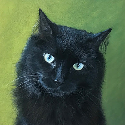 Cat Portrait - 8x8"