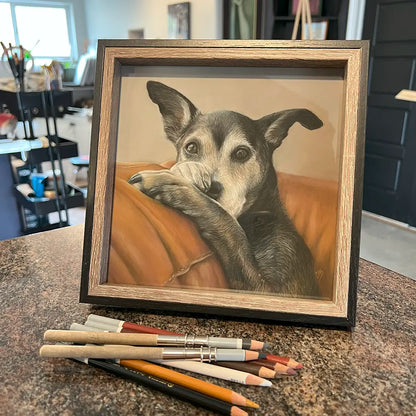 Dog Portrait - 8x8"